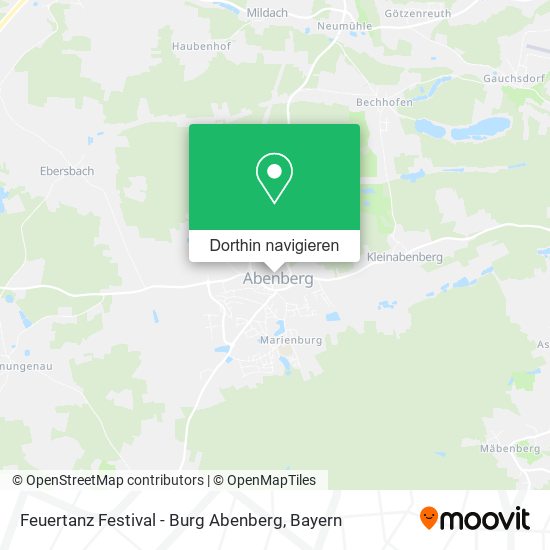 Feuertanz Festival - Burg Abenberg Karte