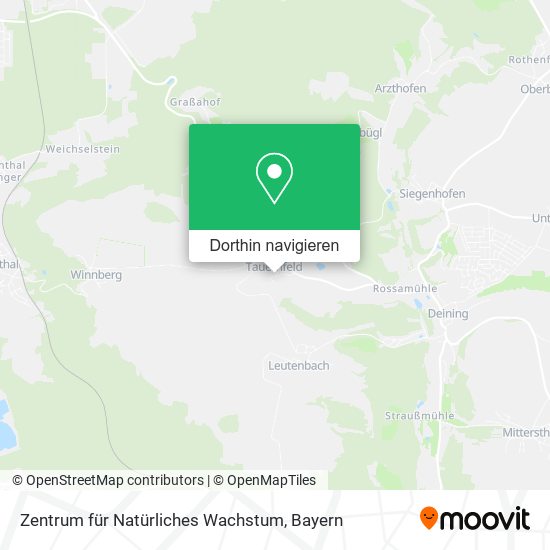 Zentrum für Natürliches Wachstum Karte