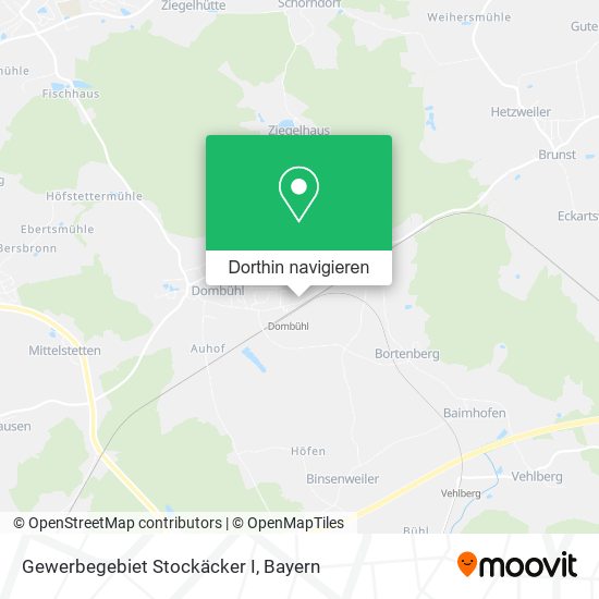 Gewerbegebiet Stockäcker I Karte