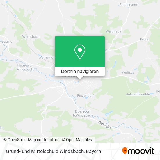 Grund- und Mittelschule Windsbach Karte