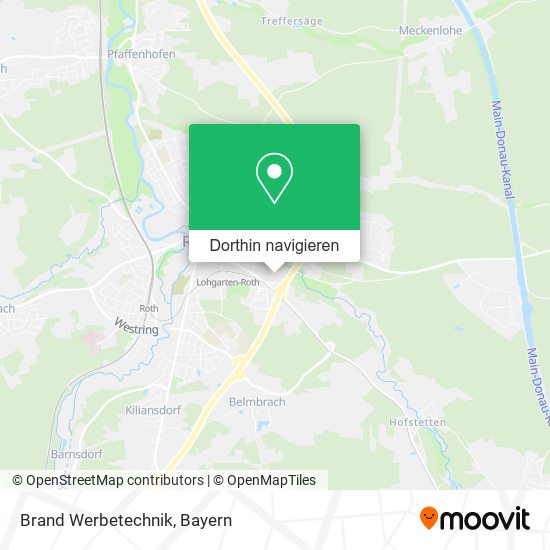 Brand Werbetechnik Karte