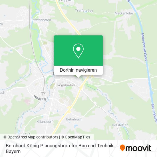 Bernhard König Planungsbüro für Bau und Technik Karte
