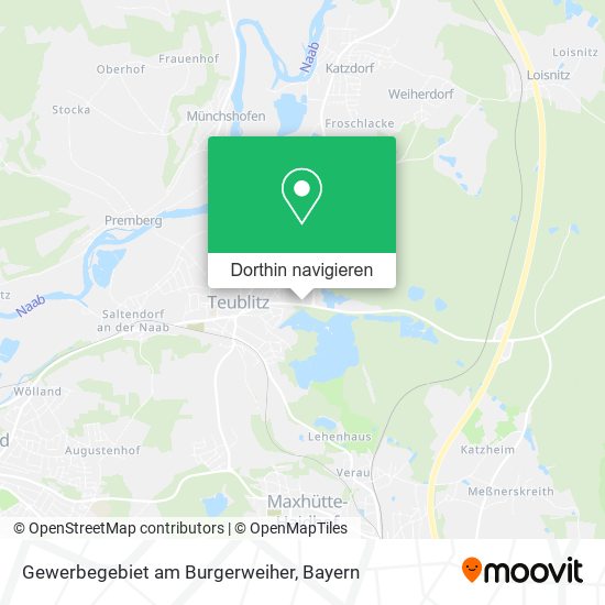 Gewerbegebiet am Burgerweiher Karte