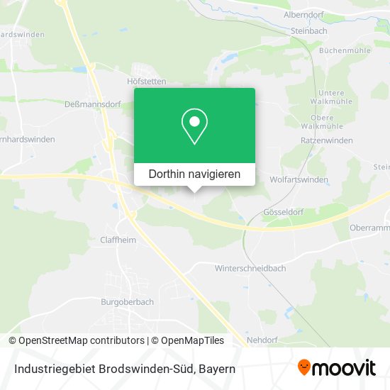 Industriegebiet Brodswinden-Süd Karte