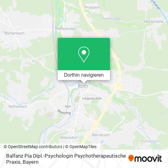 Balfanz Pia Dipl.-Psychologin Psychotherapeutische Praxis Karte