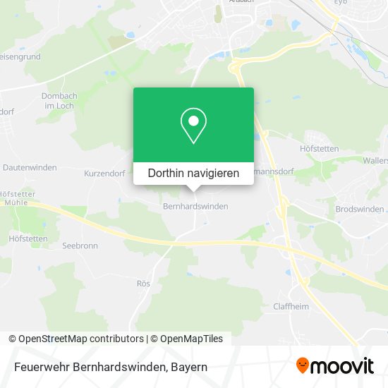 Feuerwehr Bernhardswinden Karte