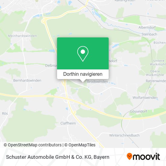 Schuster Automobile GmbH & Co. KG Karte