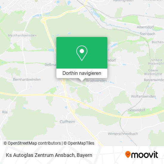 Ks Autoglas Zentrum Ansbach Karte