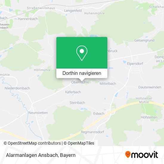 Alarmanlagen Ansbach Karte