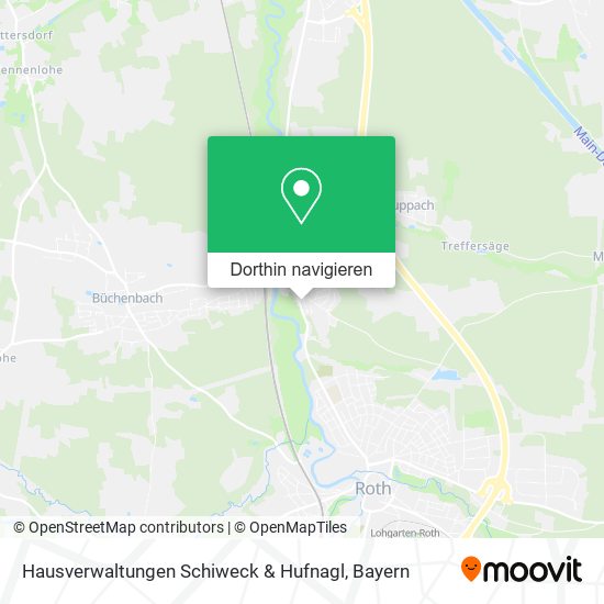 Hausverwaltungen Schiweck & Hufnagl Karte