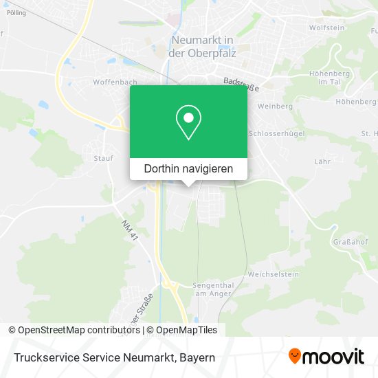 Truckservice Service Neumarkt Karte