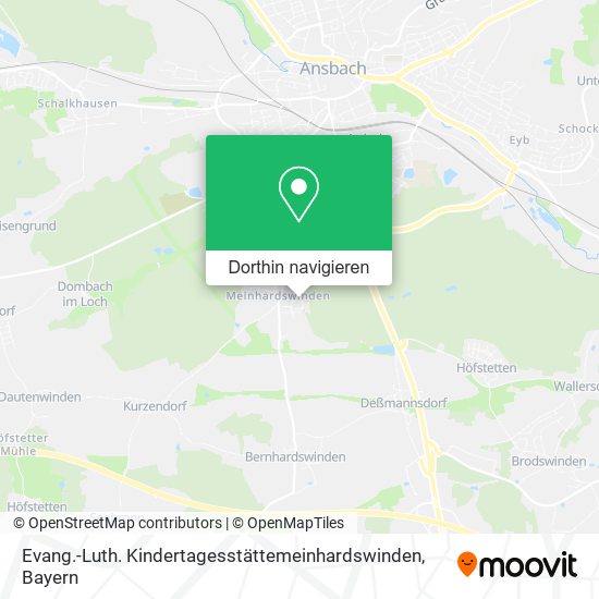 Evang.-Luth. Kindertagesstättemeinhardswinden Karte