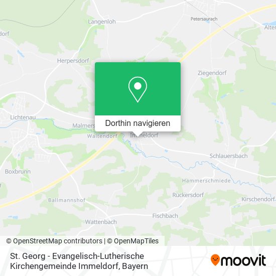 St. Georg - Evangelisch-Lutherische Kirchengemeinde Immeldorf Karte