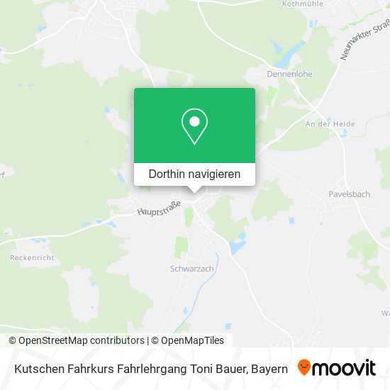 Kutschen Fahrkurs Fahrlehrgang Toni Bauer Karte