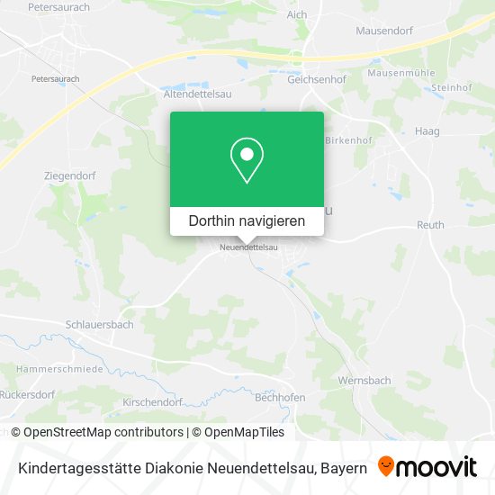 Kindertagesstätte Diakonie Neuendettelsau Karte