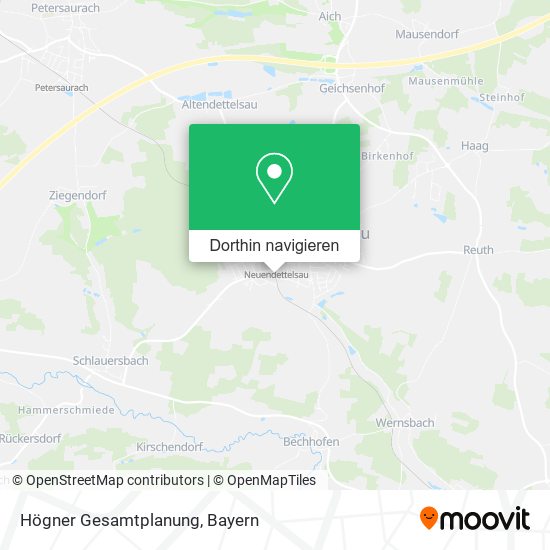 Högner Gesamtplanung Karte