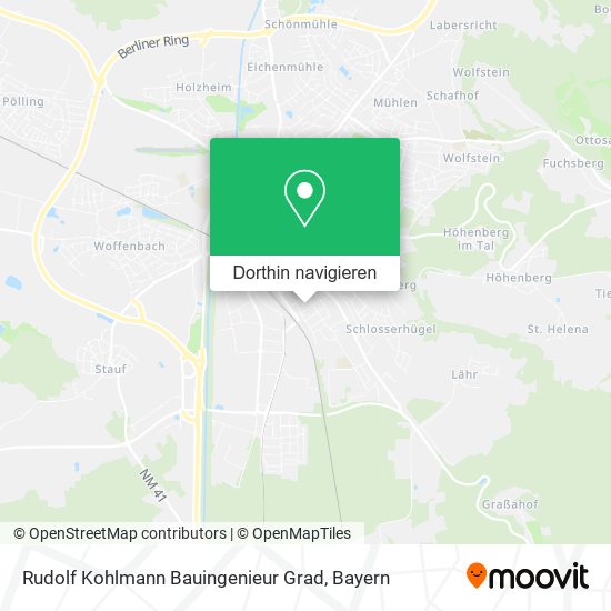 Rudolf Kohlmann Bauingenieur Grad Karte
