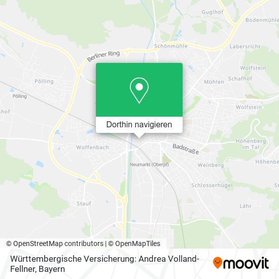Württembergische Versicherung: Andrea Volland-Fellner Karte