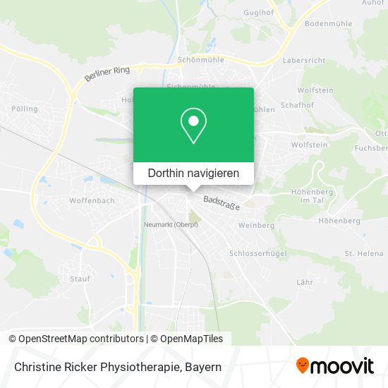 Christine Ricker Physiotherapie Karte