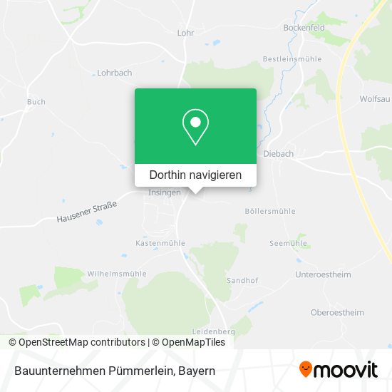 Bauunternehmen Pümmerlein Karte