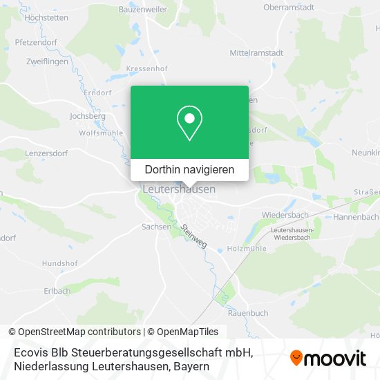 Ecovis Blb Steuerberatungsgesellschaft mbH, Niederlassung Leutershausen Karte