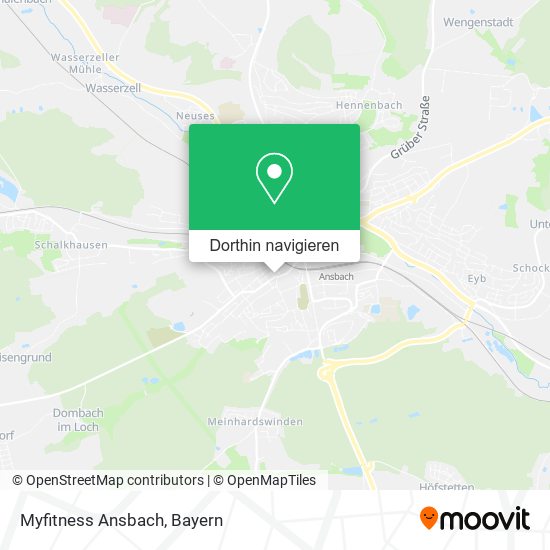 Myfitness Ansbach Karte