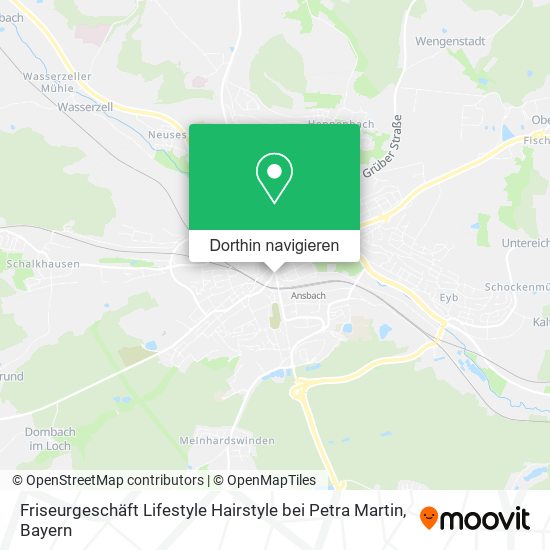 Friseurgeschäft Lifestyle Hairstyle bei Petra Martin Karte