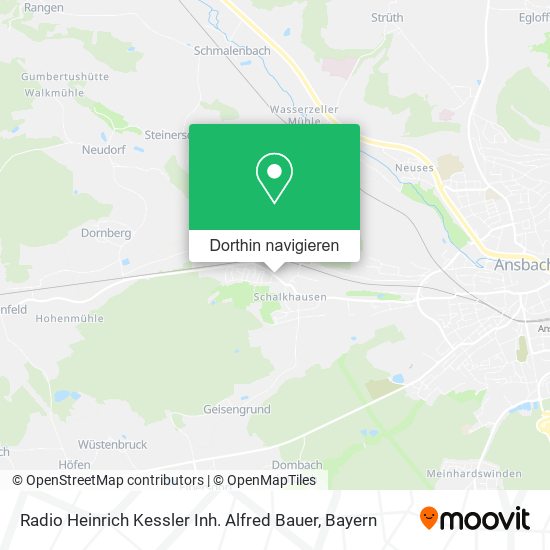 Radio Heinrich Kessler Inh. Alfred Bauer Karte