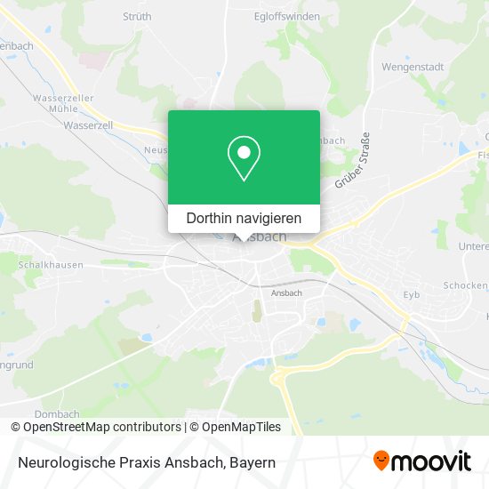 Neurologische Praxis Ansbach Karte