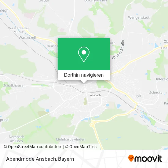 Abendmode Ansbach Karte