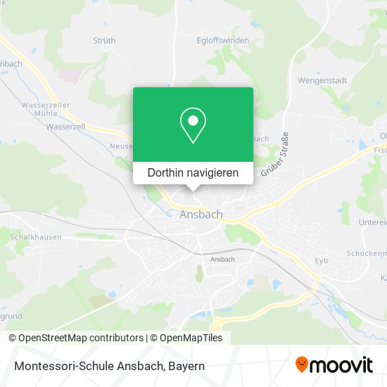 Montessori-Schule Ansbach Karte