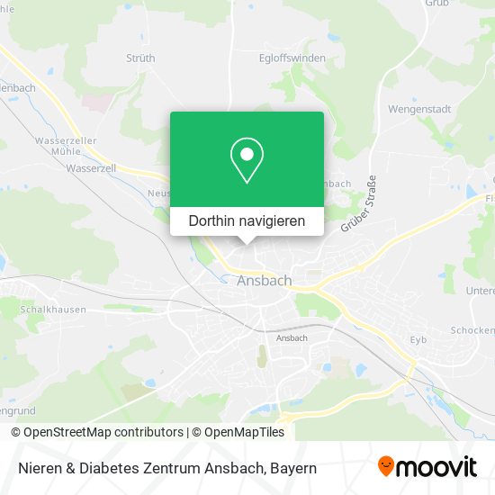 Nieren & Diabetes Zentrum Ansbach Karte