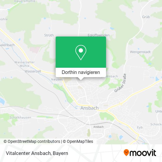 Vitalcenter Ansbach Karte