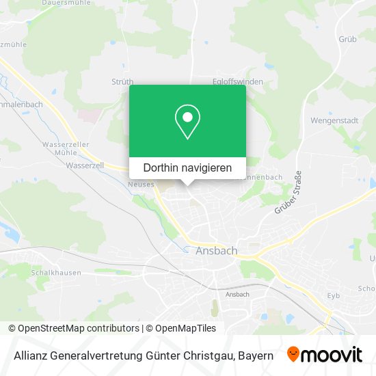 Allianz Generalvertretung Günter Christgau Karte