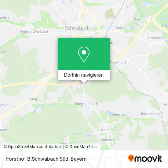Forsthof B.Schwabach Süd Karte