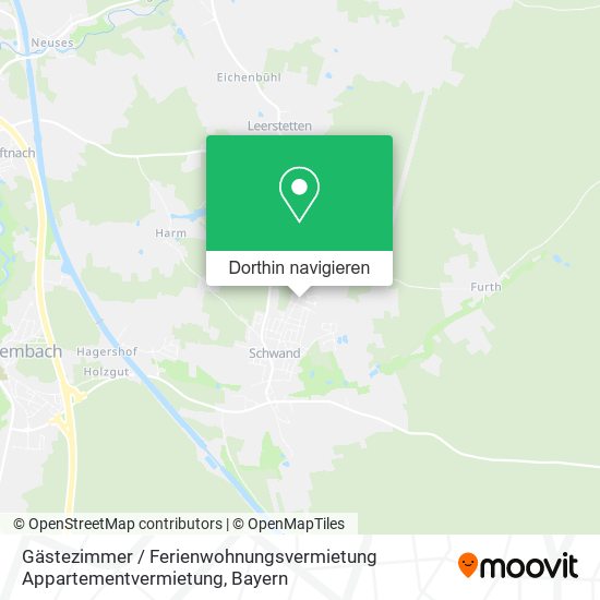 Gästezimmer / Ferienwohnungsvermietung Appartementvermietung Karte