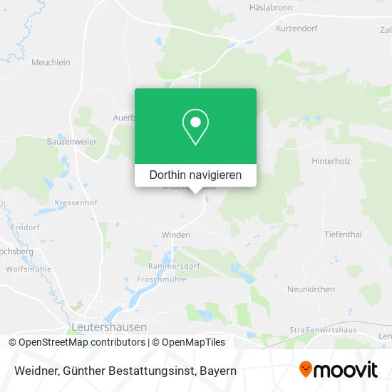 Weidner, Günther Bestattungsinst Karte