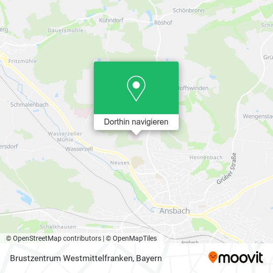 Brustzentrum Westmittelfranken Karte