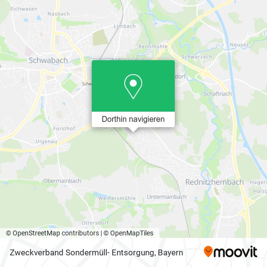 Zweckverband Sondermüll- Entsorgung Karte