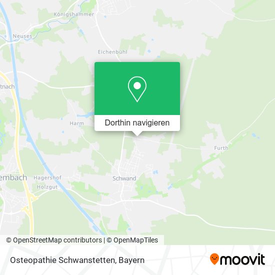 Osteopathie Schwanstetten Karte