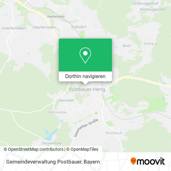 Gemeindeverwaltung Postbauer Karte