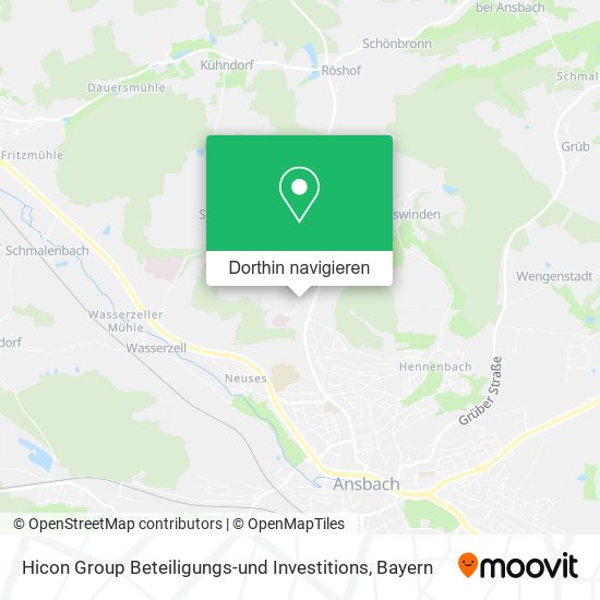 Hicon Group Beteiligungs-und Investitions Karte