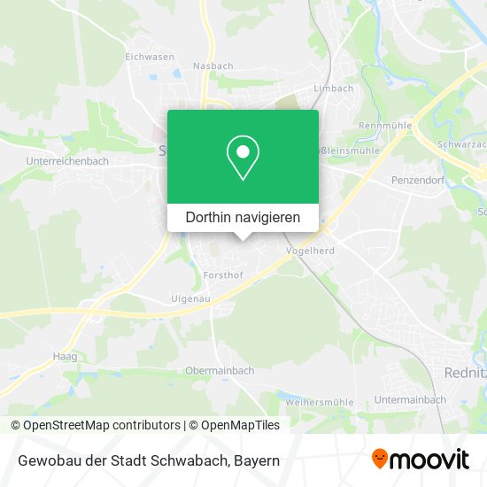 Gewobau der Stadt Schwabach Karte