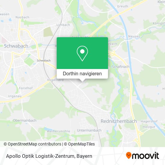 Apollo Optik Logistik-Zentrum Karte