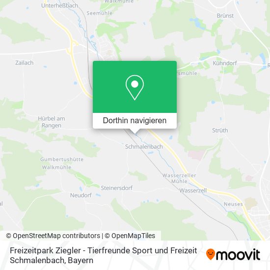 Freizeitpark Ziegler - Tierfreunde Sport und Freizeit Schmalenbach Karte