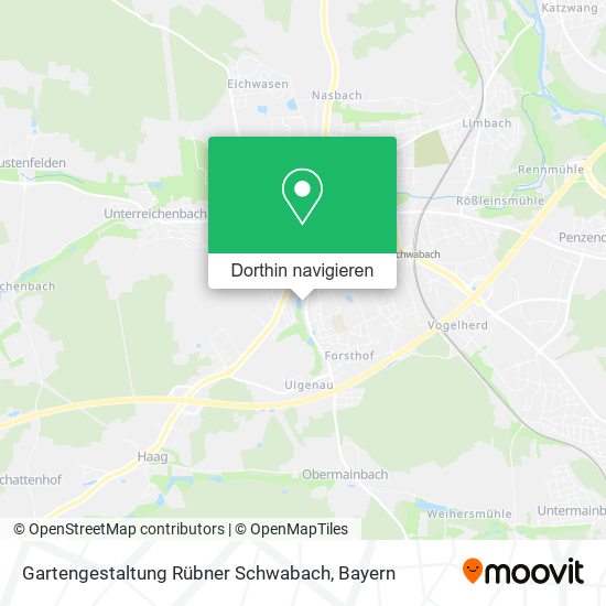 Gartengestaltung Rübner Schwabach Karte