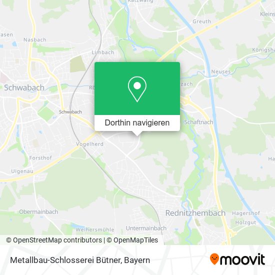 Metallbau-Schlosserei Bütner Karte
