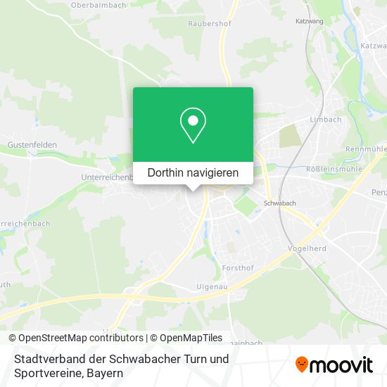 Stadtverband der Schwabacher Turn und Sportvereine Karte