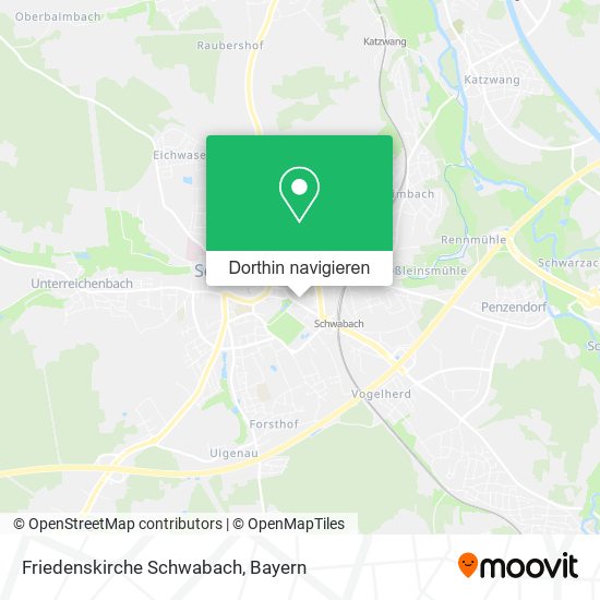Friedenskirche Schwabach Karte