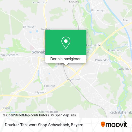 Drucker-Tankwart Shop Schwabach Karte